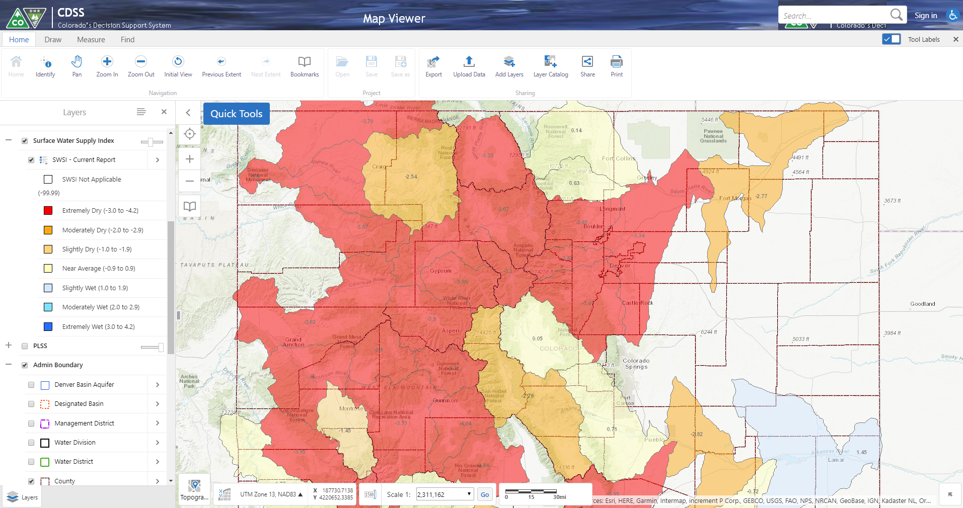 South Platte and Metro Basin Hydrology